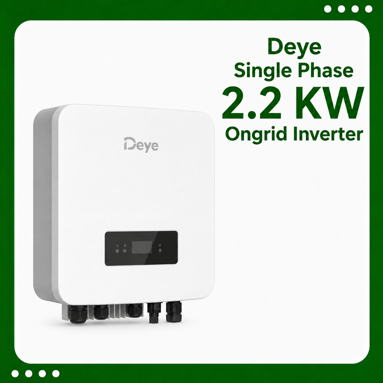 Deye Single Phase 2.2 KW Ongrid Inverter