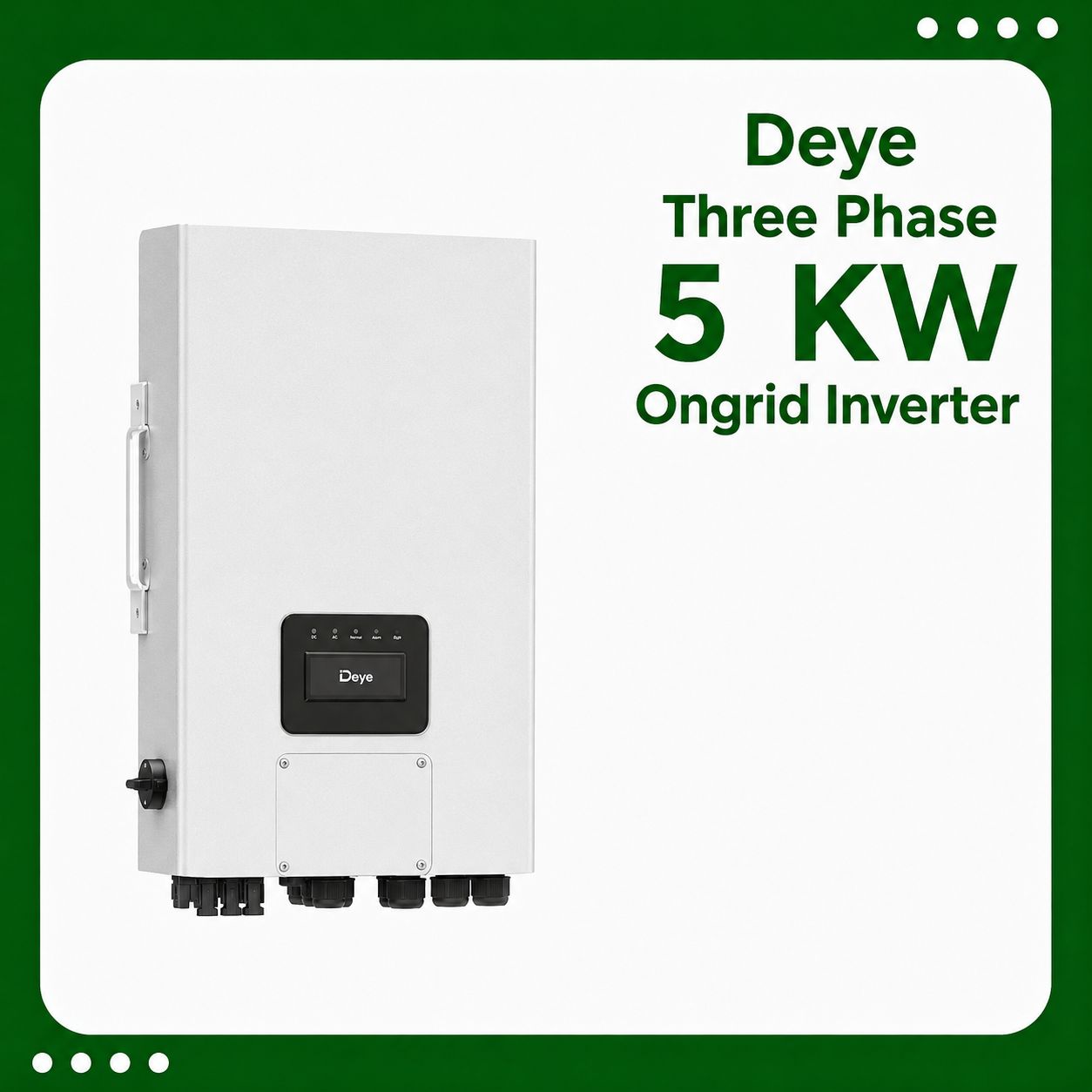 Deye Three Phase 5 KW Ongrid Inverter