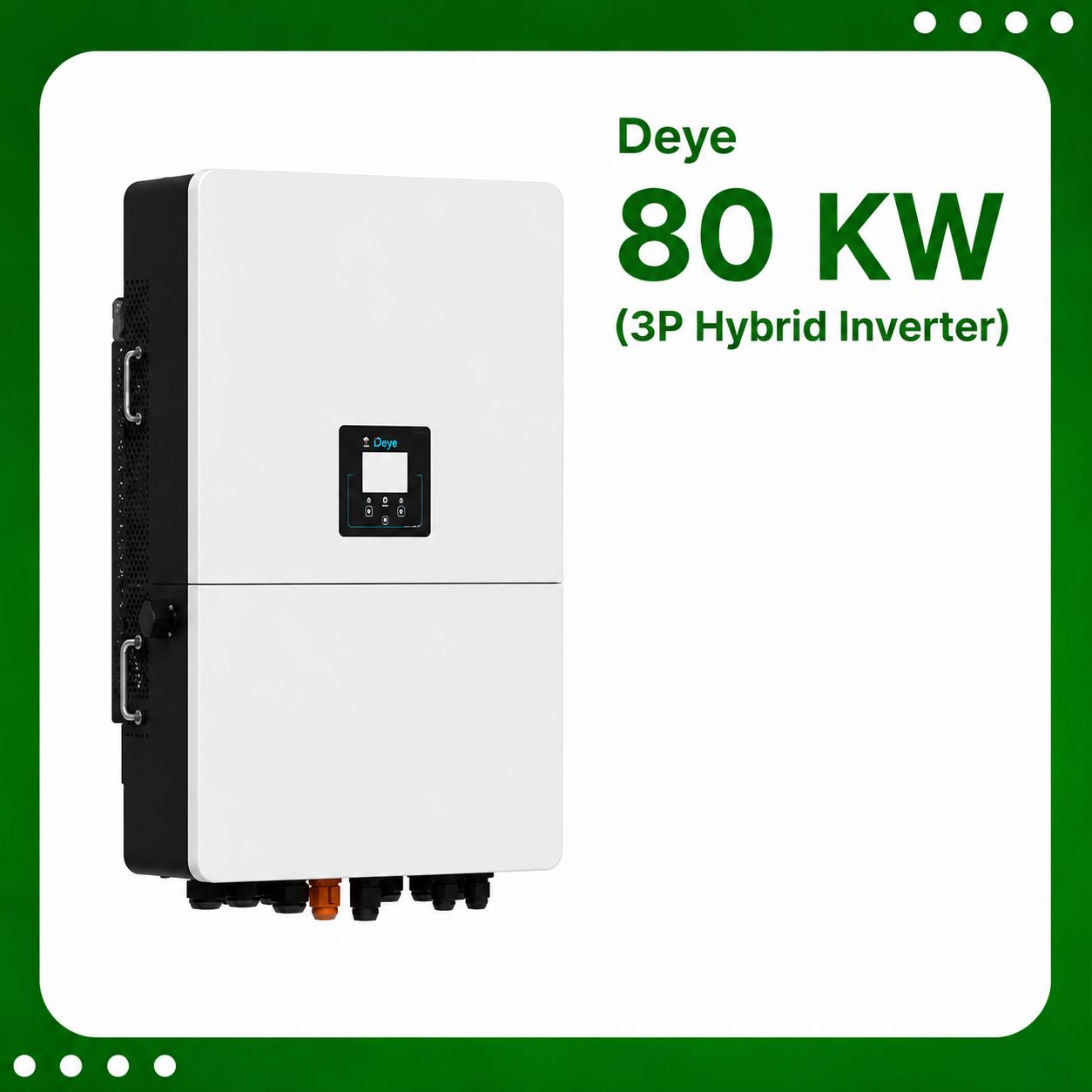 Deye Three Phase 80 KW Hybrid Inverter