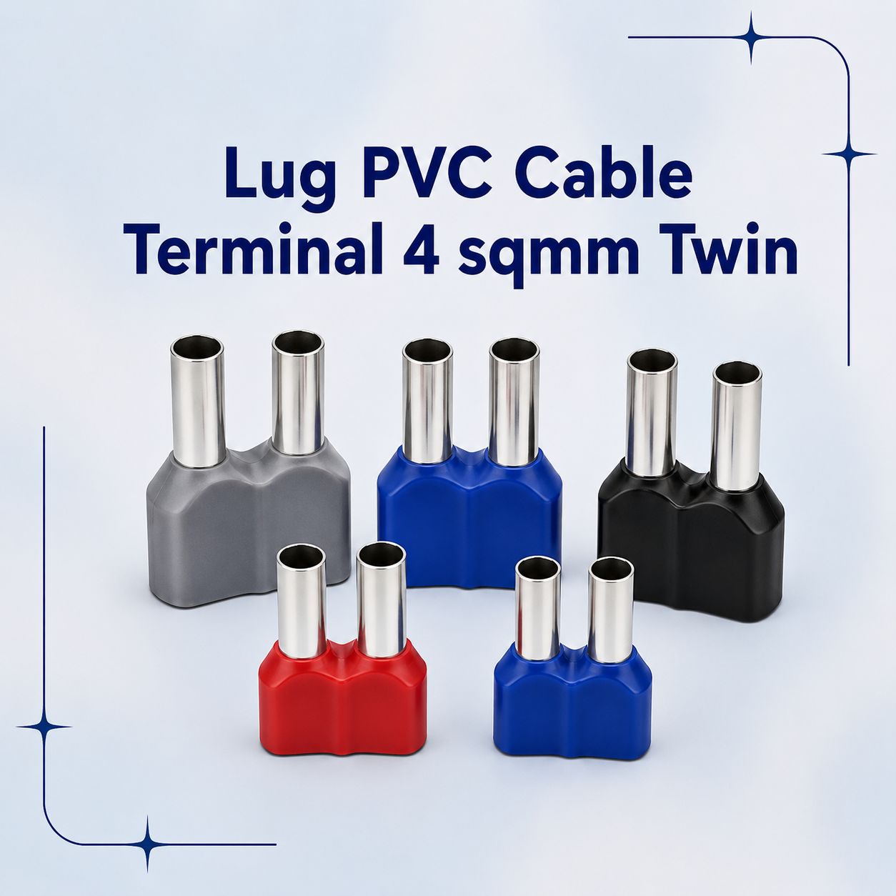 Lug PVC Cable Terminal 4 sqmm Twin