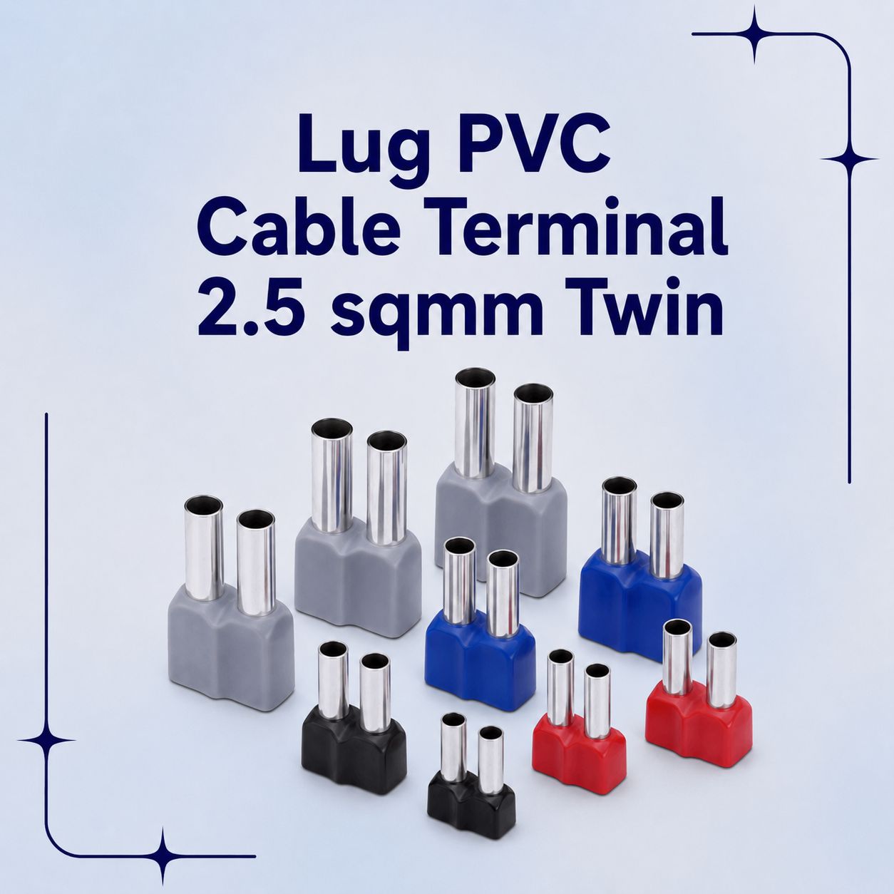 Lug PVC Cable Terminal 2.5 sqmm Twin