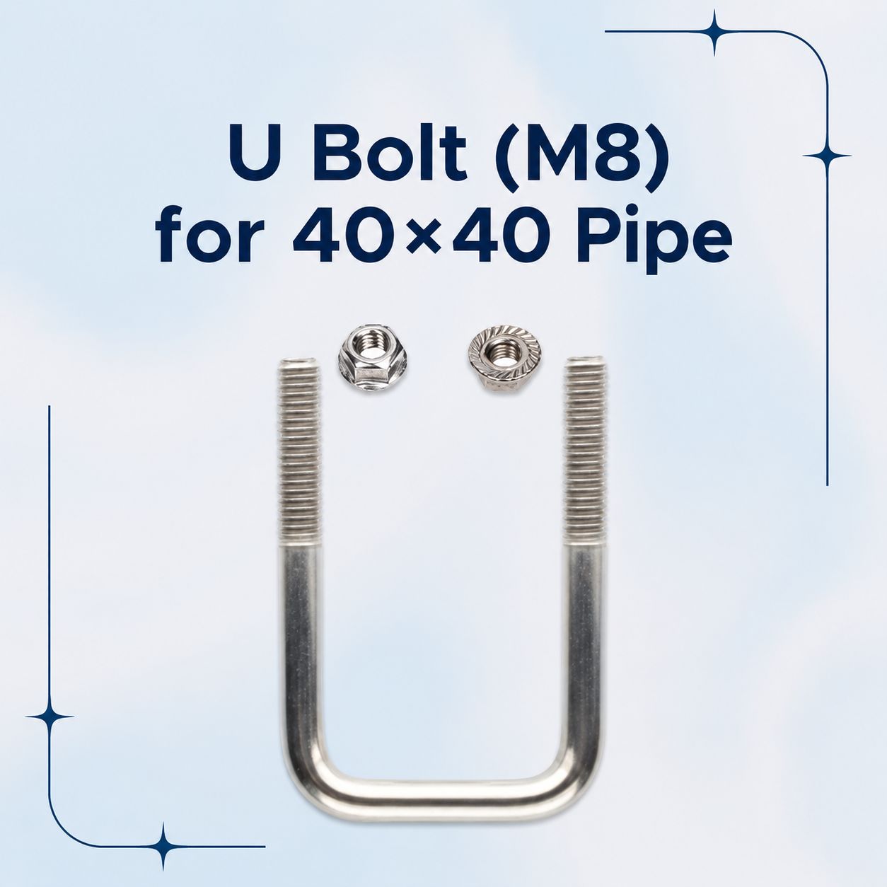 U Bolt (M8) for 40×40 Pipe