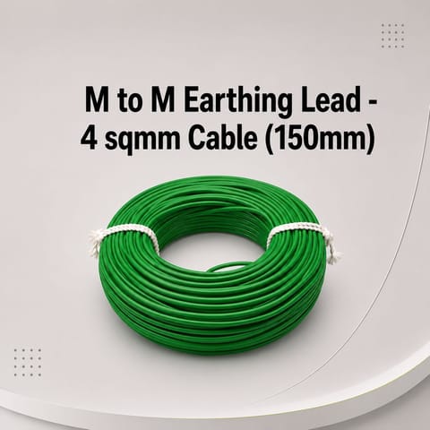 M to M Earthing Lead - 4 sqmm Cable (150mm)