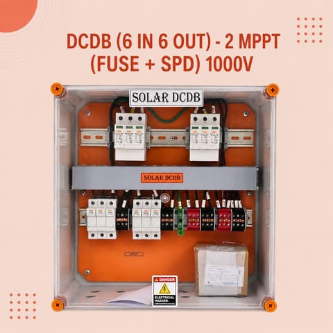DCDB (6 IN 6 OUT)- 2 MPPT (FUSE + SPD) 1000V