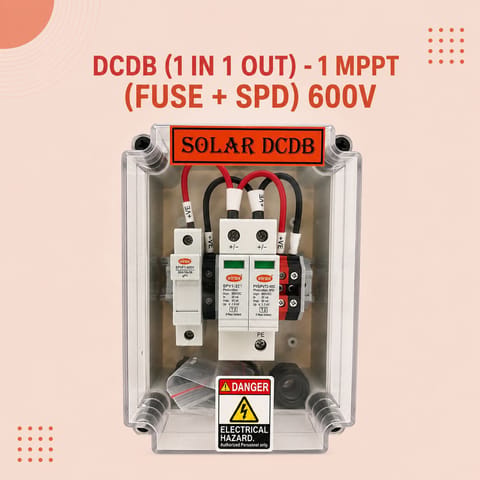 DCDB (1 IN 1 OUT)- 1 MPPT (FUSE + SPD) 600V