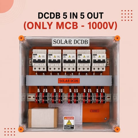 DCDB 5 IN 5 OUT (ONLY MCB – 1000V)