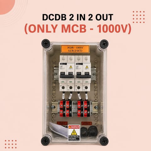 DCDB 2 IN 2 OUT (ONLY MCB – 1000V)