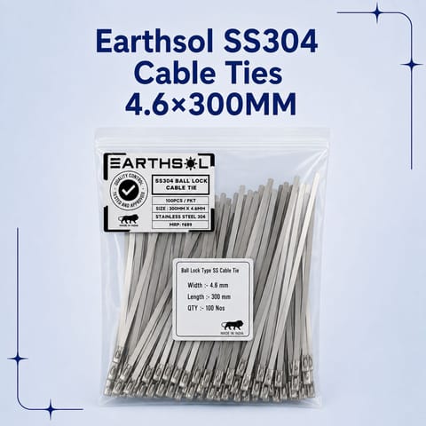 SS304 Cable Ties 4.6×300MM 100 PC/PKT