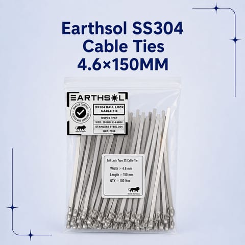 SS304 Cable Ties 4.6×150MM 100 PC/PKT