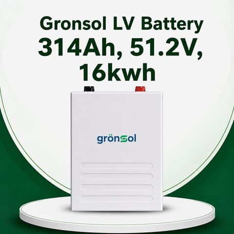 Gronsol LV Battery 314Ah, 51.2V	,16kwh