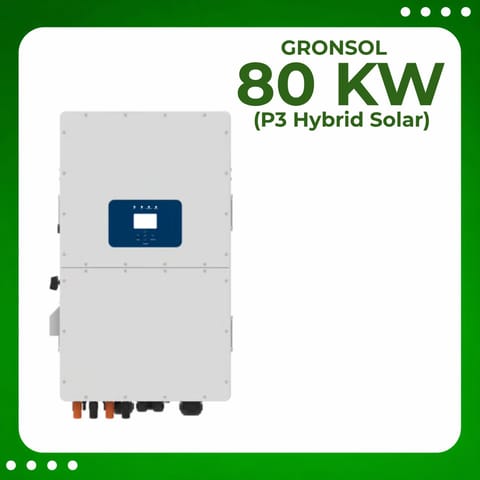 Gronsol 80 Kw P3 Hybrid Solar Inverter