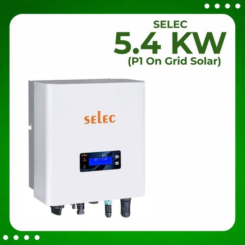 Selec Single Phase, 5.4 kW Solar On Grid Inverter, BIS Certified