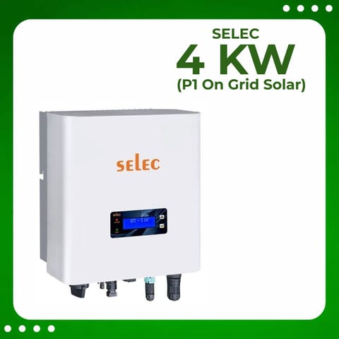 Selec Single Phase, 4 kW Solar On Grid Inverter, BIS Certified