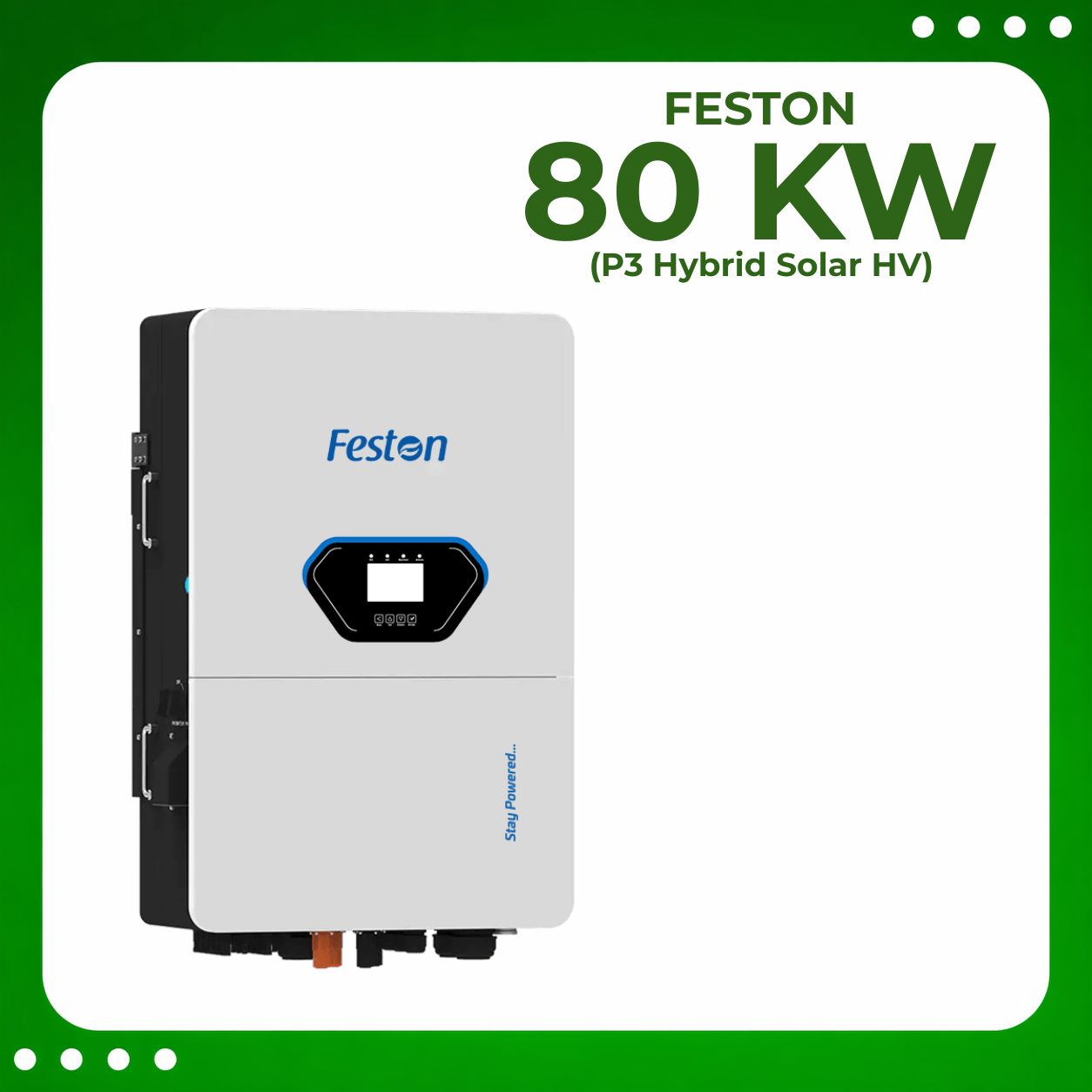Feston 80 kW P3 (HV) Hybrid Solar Inverter