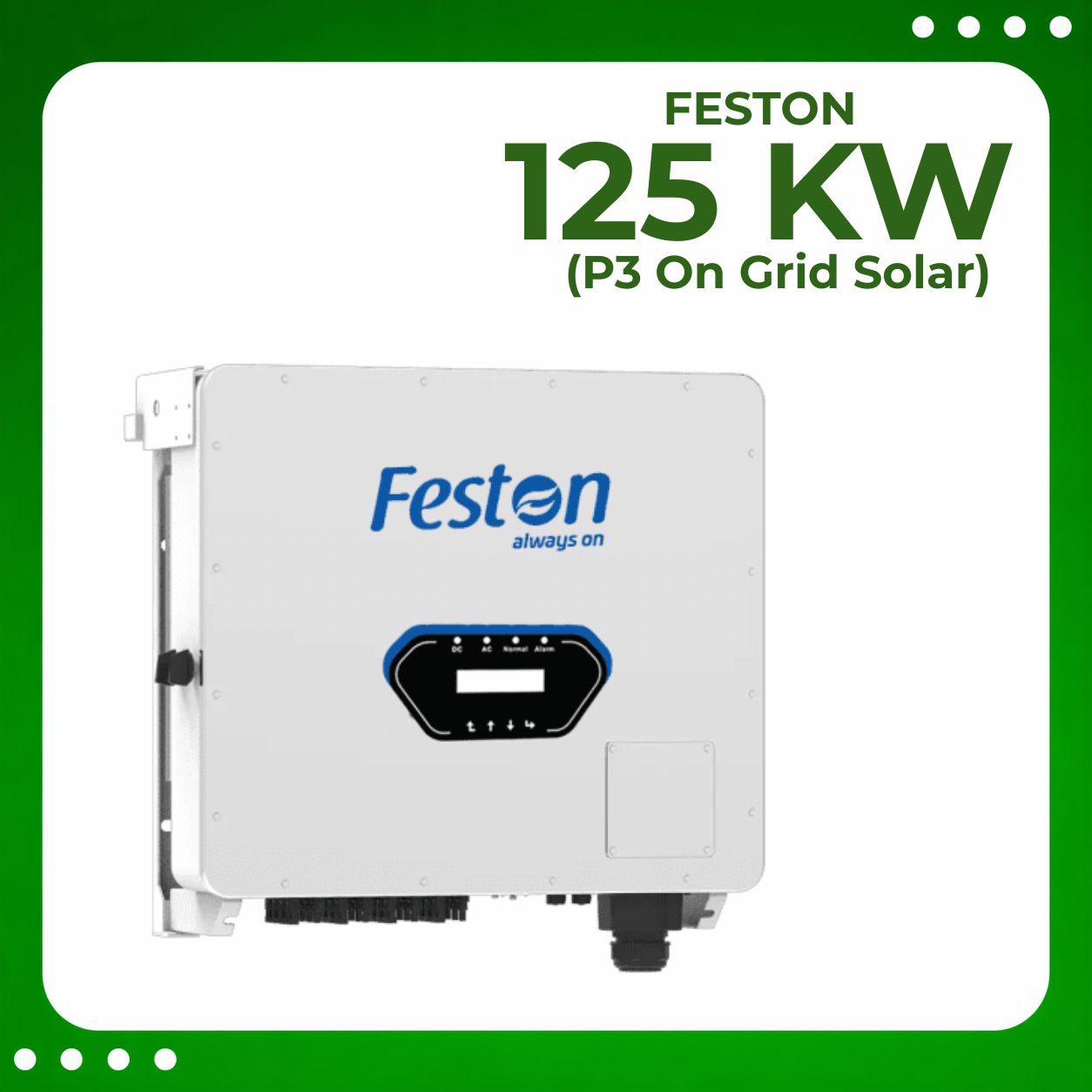 Feston 125 Kw P3 Ongrid Solar Inverter