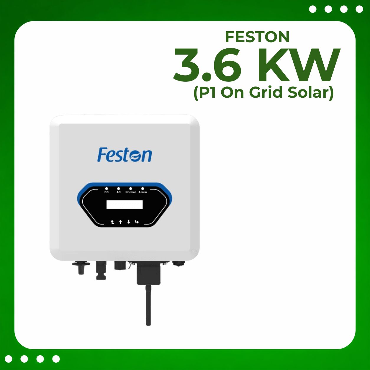 Feston 3.6 kW P1 Ongrid Solar Inverter