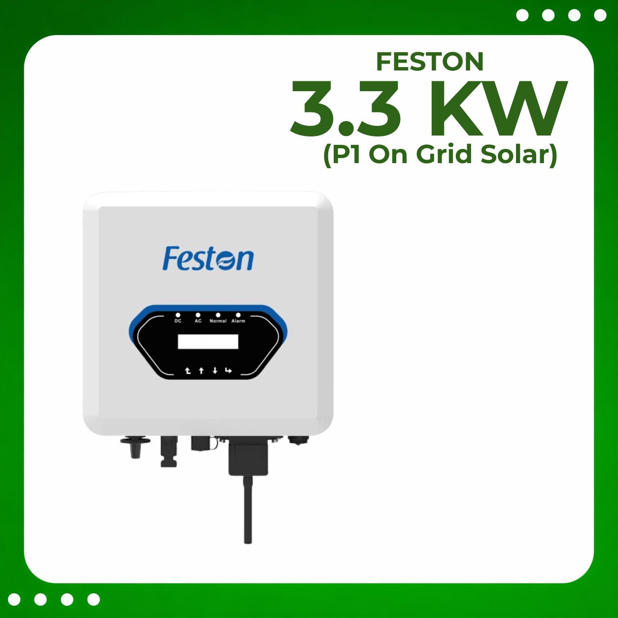 Feston 3.3 Kw P1 Ongrid Solar Inverter