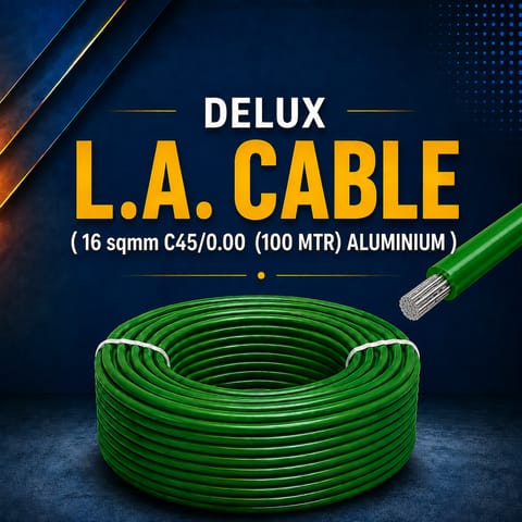 DELUX L.A. Cable - 16 sqmm C45/0.00  (100 MTR) ALUMINIUM