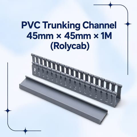PVC Trunking Channel 45mm × 45mm × 1M (Rolycab)