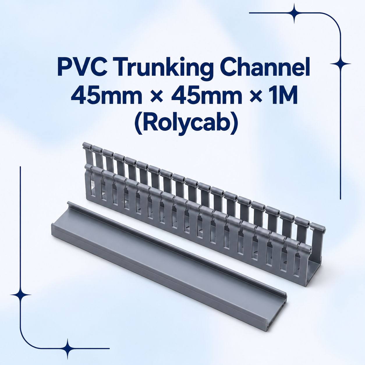 PVC Trunking Channel 45mm × 45mm × 1M (Rolycab)